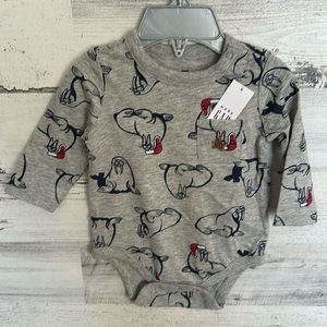 Baby Gap Walrus Christmas Onesie Size 3-6 Months NEW